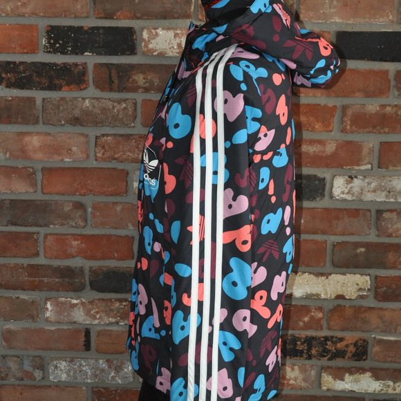Adidas Trefoil 2011 ST Kurtka, Multi Color Letters Print, Coat Jacket. Small - Picture 4 of 12